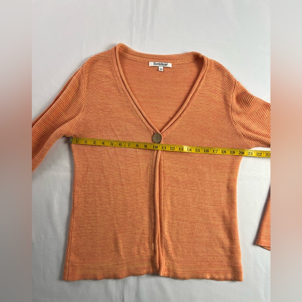 NorthStyle Orange Cotton Cardigan - Picture 7 of 9